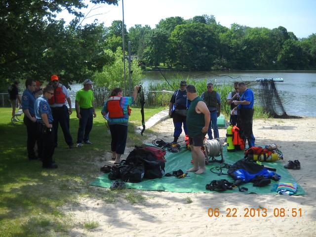 SCUBA drill at Lake Lincolndale 6/22/13
