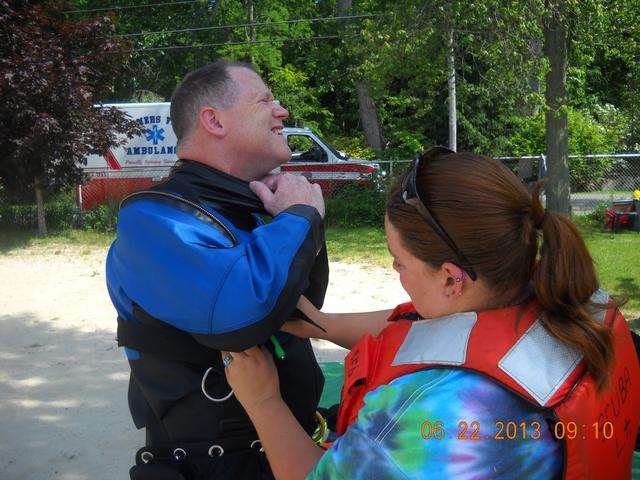 SCUBA drill at Lake Lincolndale 6/22/13