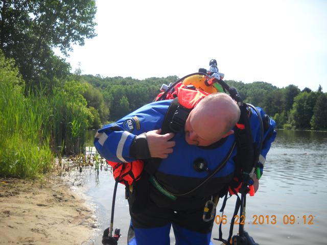 SCUBA drill at Lake Lincolndale 6/22/13