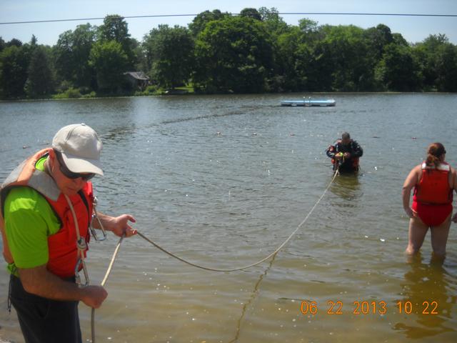 SCUBA drill at Lake Lincolndale 6/22/13