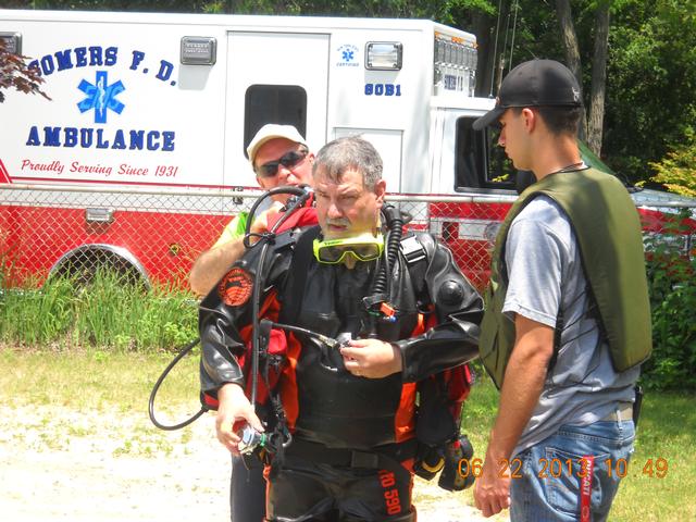 SCUBA drill at Lake Lincolndale 6/22/13