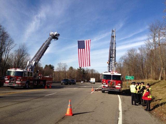 Honor guard.  Route 35.  12/20/12