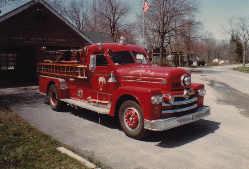 Engine 181.  1958-1979.  
1958 Seagrave 531B.  
750 GPM pumper.  
500 gallons.