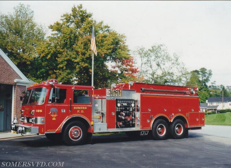 Engine 186.  Rebuilt by Pierce 1991.