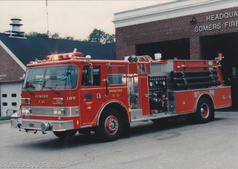 Engine 185.  Rebuilt by Pierce 1990.