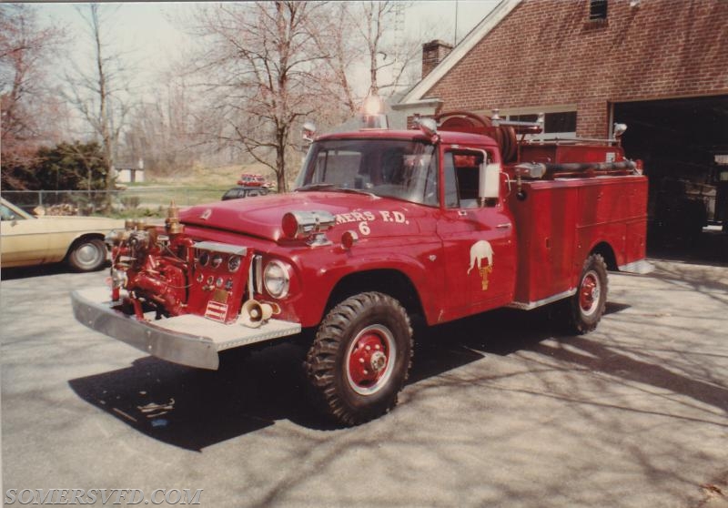 Engine 186 1967-1977 
became MA-14 1977-1987.  
1966 International 1300 4x4.  
250 GPM brush fire unit.  
250 Gallons.