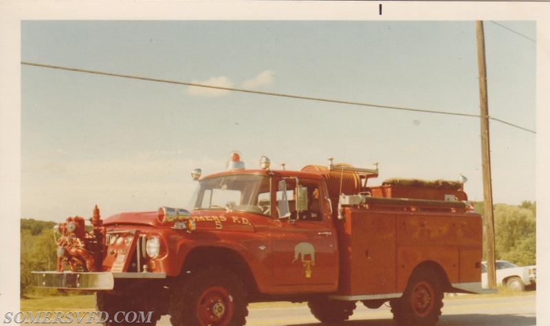 Engine 185  1967-1977 
became MA-13 1977-2005.  
1966 International 1300 4x4.  
250 GPM brush fire unit.  
250 Gallons.