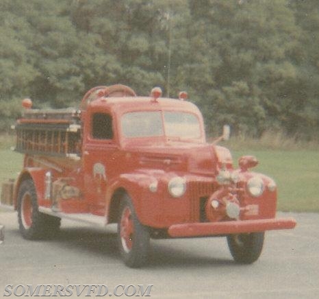 Engine 135.  1943-1958 
became Engine 185 1958-1966.  
1943 Ford.  
250 GPM pumper.  
250 Gallons.